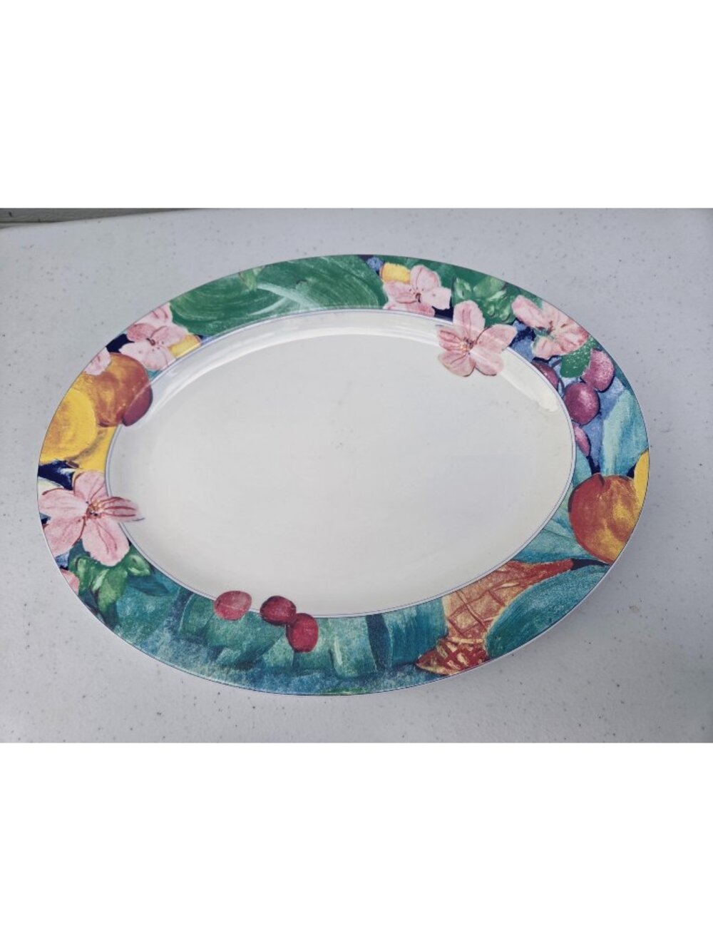 Mikasa Maxima 14" Exotic Garden Fine China Oval Serving Platter CAK26